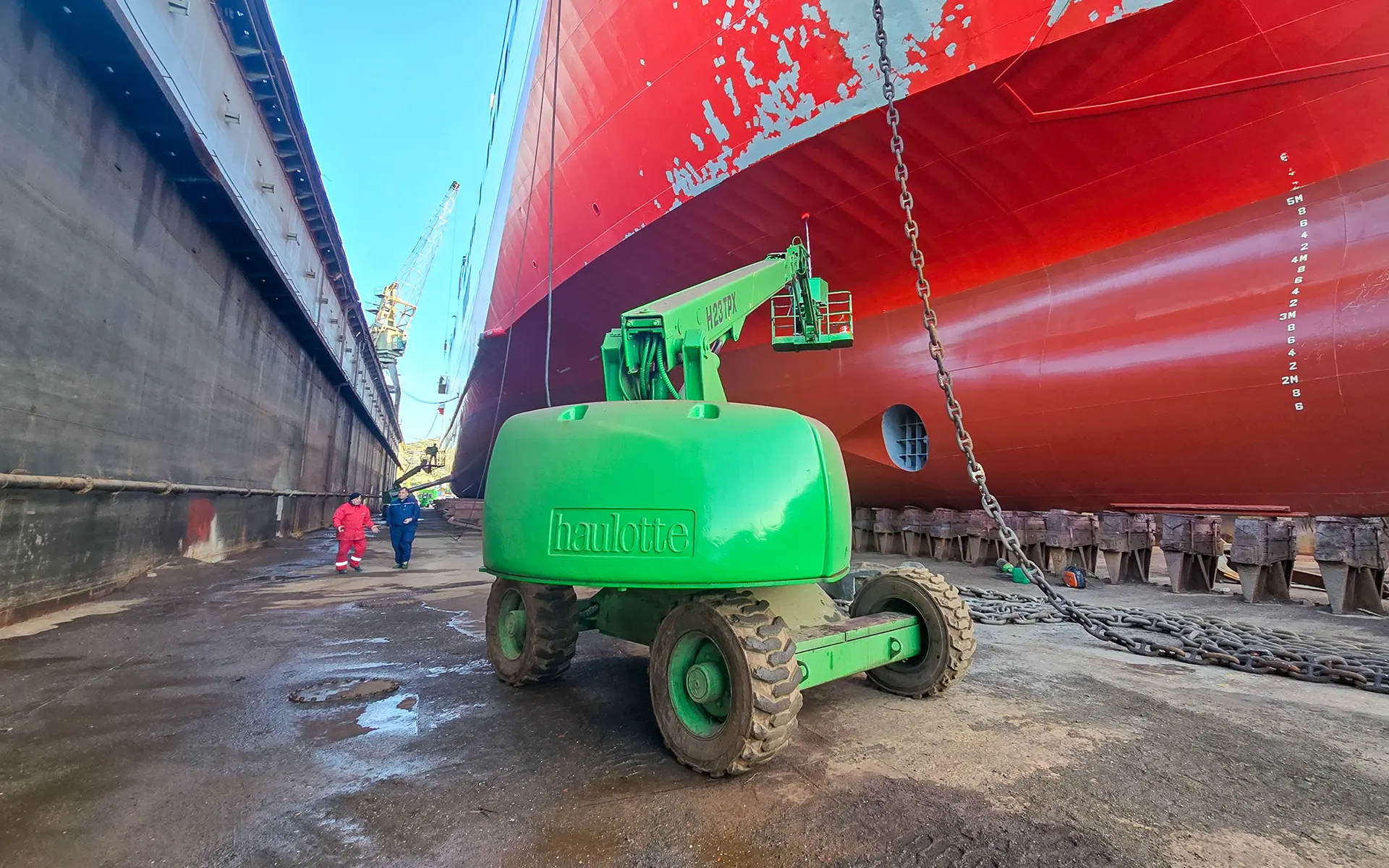Maintenance and painting on the ship Theologos P. 11