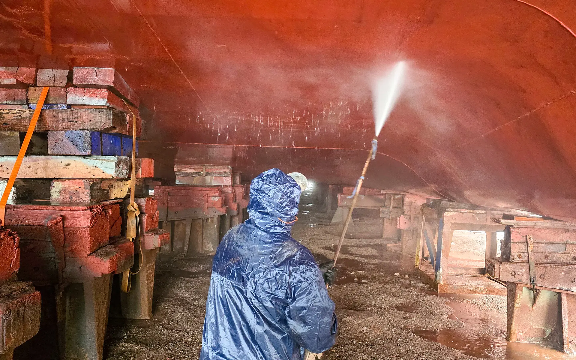 Maintenance and painting on the ship Theologos P. 6